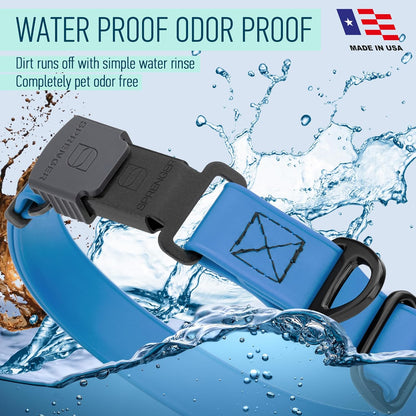 Dogline Biothane Waterproof Dog Collar with Herm Sprenger Stainless Steel Quick Release Buckle
