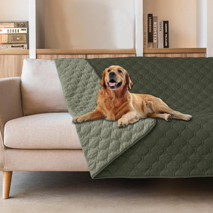 gogobunny 100% Double Sided Waterproof Dog Blanket Soft Pet Bed Cover Reversible Protect Furniture