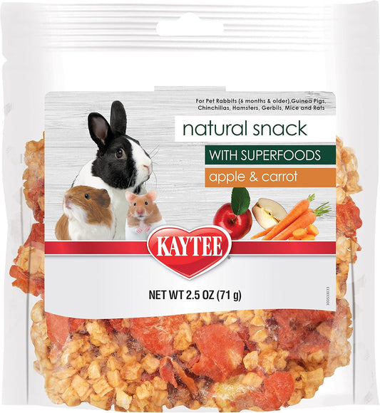 Kaytee Natural Snack with Superfoods For Pet Guinea Pigs, Rabbits, Hamsters, and Other Small