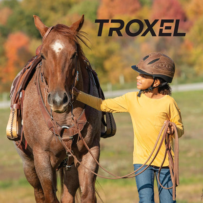 Troxel Cheyenne Rugged Horse Riding Helmet, Low-Profile, Self-Adjustable Design, Safety Horseback