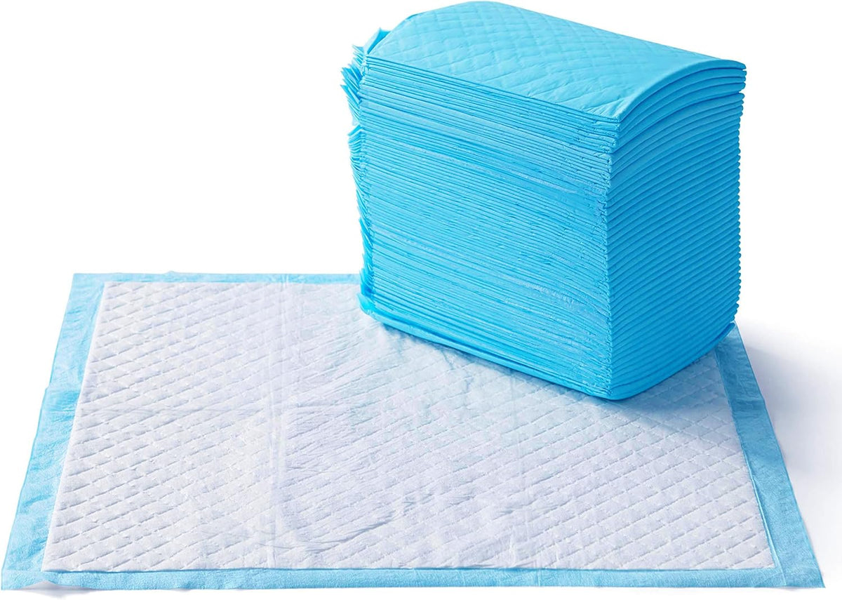 Amazon Basics Heavy Duty Dog and Puppy Pee Pads, 5-Layer Leak-Proof Ultra Absorbent, Quick-Dry