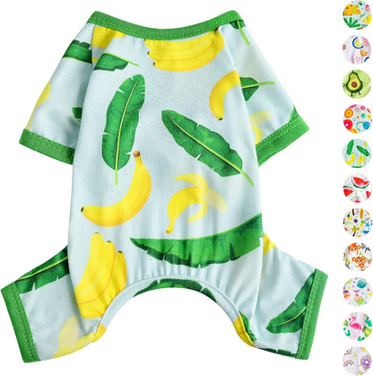 Dog Pajamas Pjs Spring Summer Dog Clothes for Small Dogs Girl - Boy - Medium Size Dogs, Soft