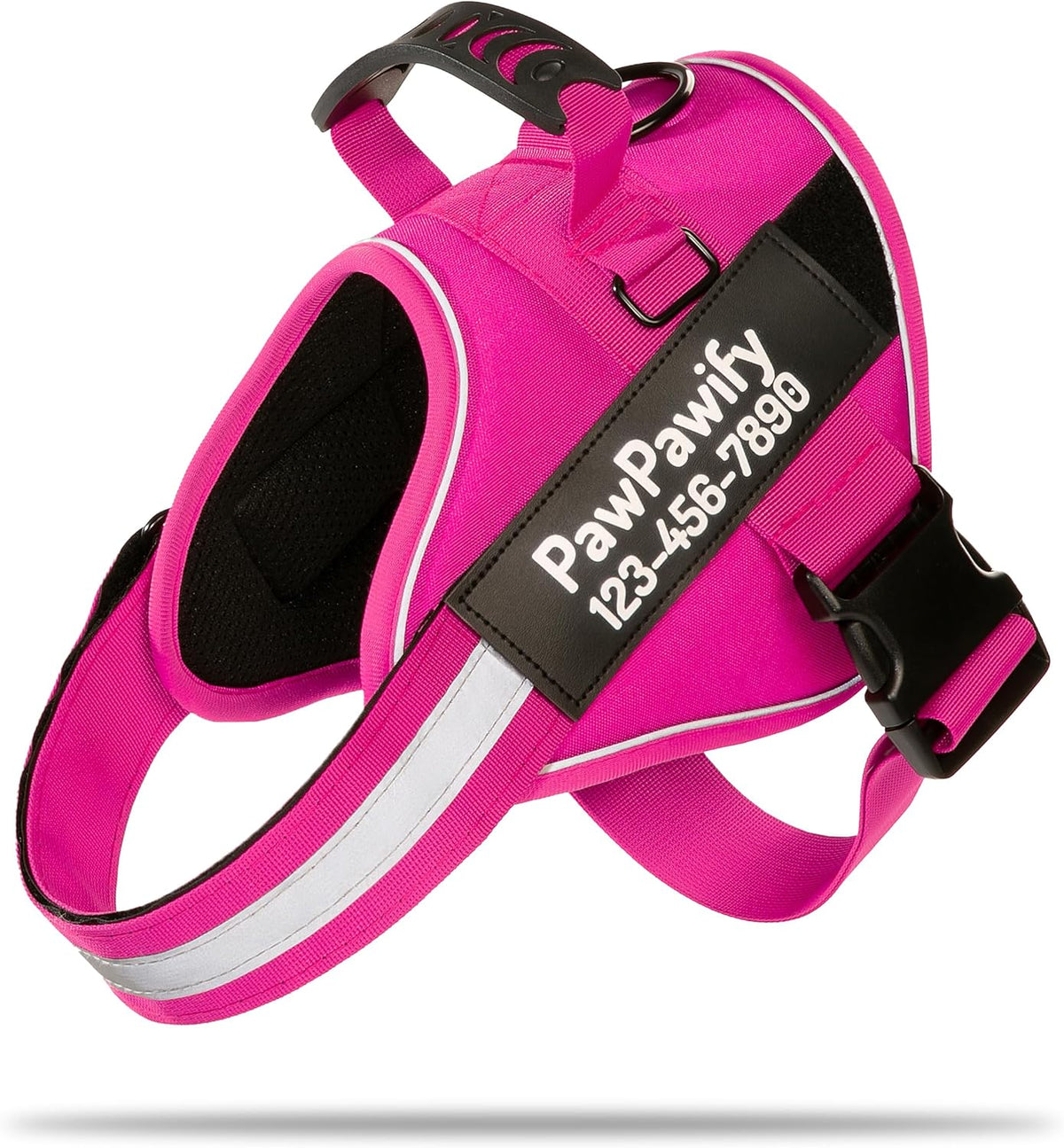 PawPawify Custom No Pull Dog Harness with Name and Phone Number, Heavy Duty Personalized Pet Vest