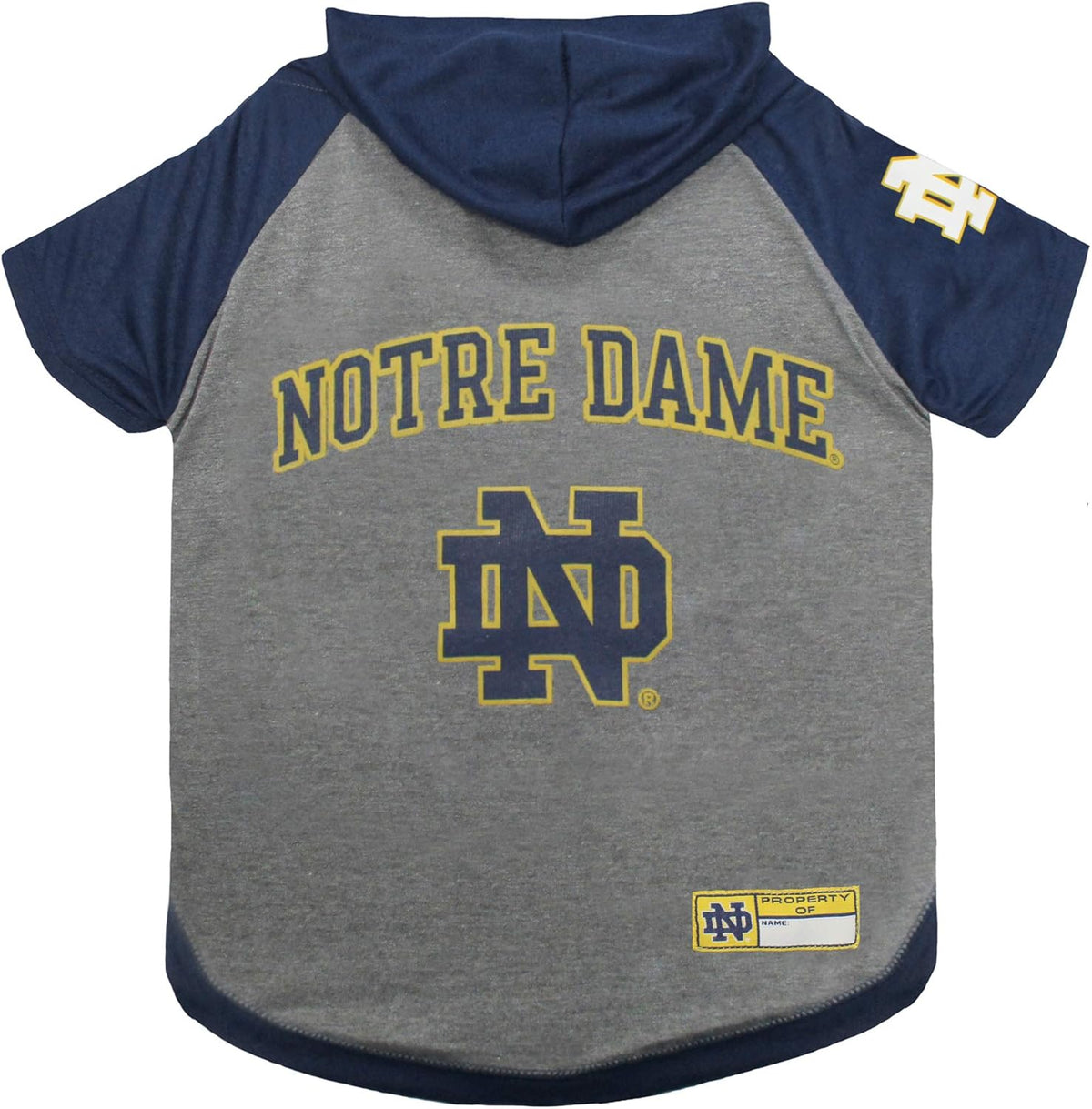 NCAA Notre Dame Fighting Irish Hoodie for Dogs & Cats, Medium Collegiate Licensed Dog Hoody Tee