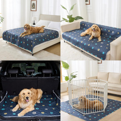 Aitmexcn Washable Puppy Dog Pee Pad, 2PCS 100% Waterproof Whelping Training Mat for Puppy/Senior