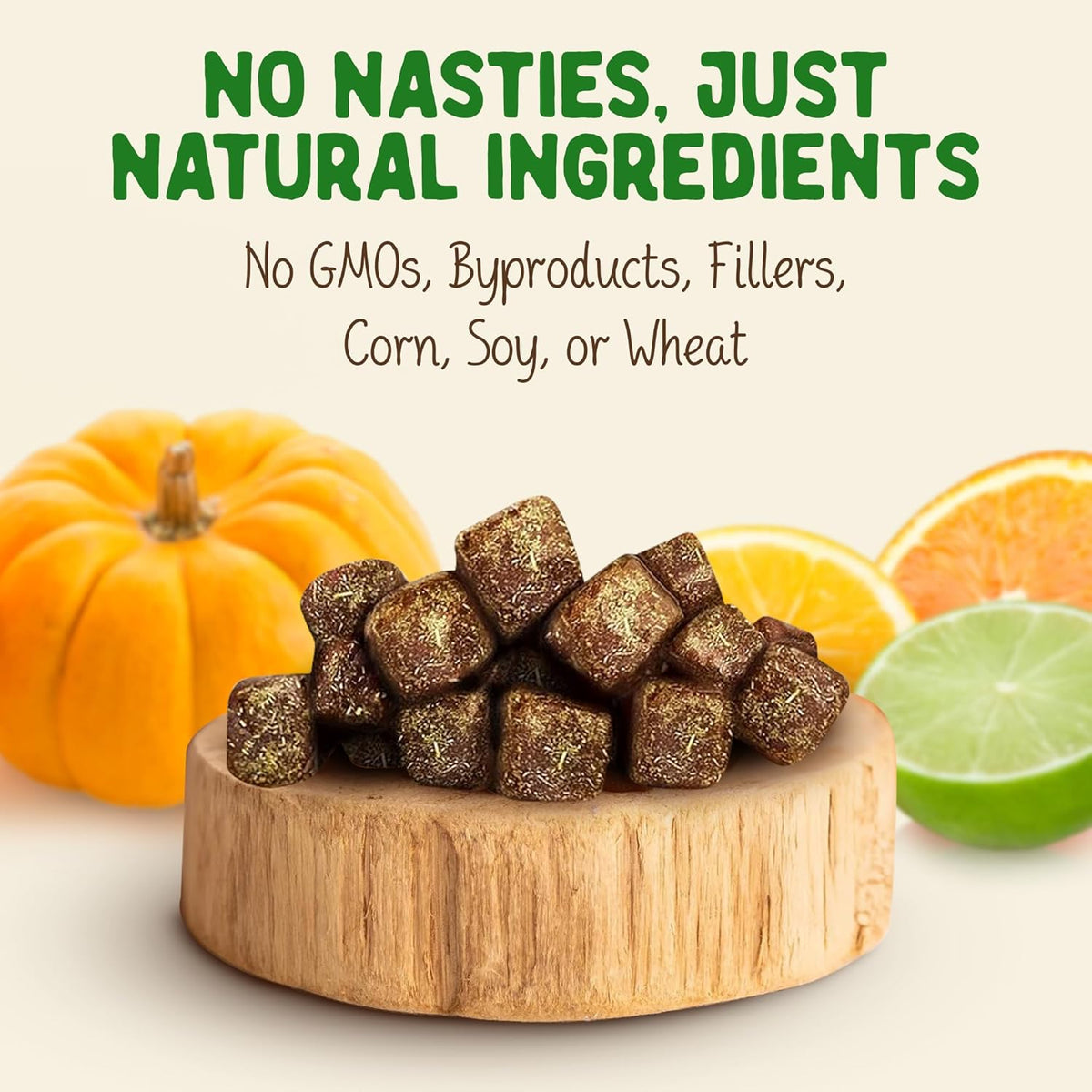 DOC EDDIE'S Digestive Bites - Plant-Based Small Animal Treats for Rabbits, Guinea Pigs, Hamsters