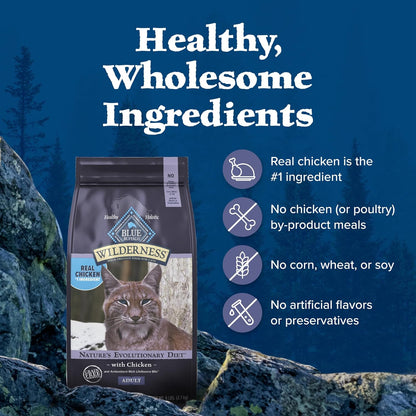 Blue Buffalo Wilderness Nature's Evolutionary Diet High-Protein, Grain-Free Natural Dry Food for