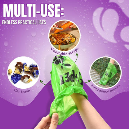 Pet N Pet 1080 Counts Green Poop Bags for Dogs, 41% Plant Based & 59% PE Extra Thick Dog Poop Bags