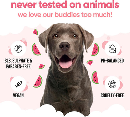 Watermelon Dog Shampoo by Buddycare | Deep Cleansing Shampoo for Dogs | Fresh Scented | with Aloe