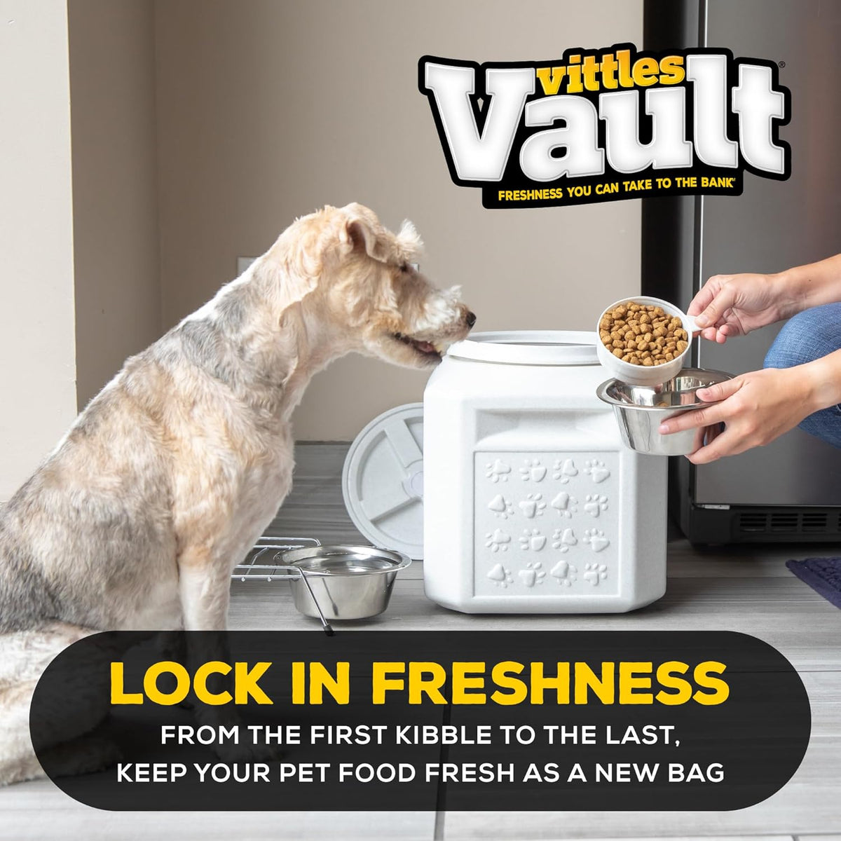 Gamma2 Vittles Vault Pet Food Storage Containers - Sealed Dog and Cat Food Storage Container, Fits