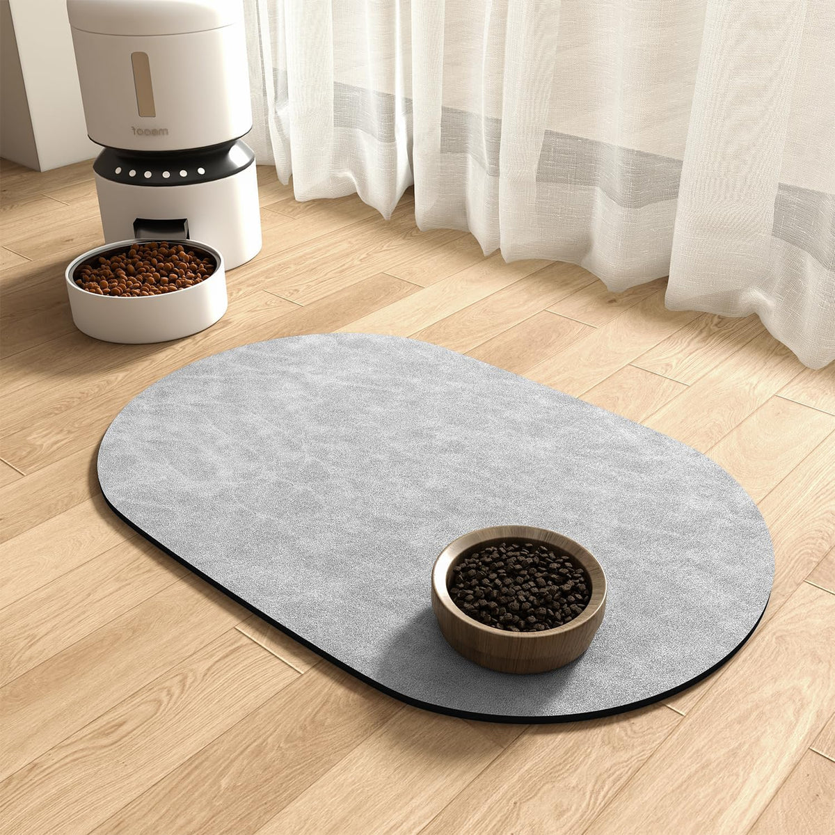 Absorbent Dog Water Mat-Dog Mat for Food and Water Bowl, Quick Dry Pet Feeding Mat, No Stains Dog