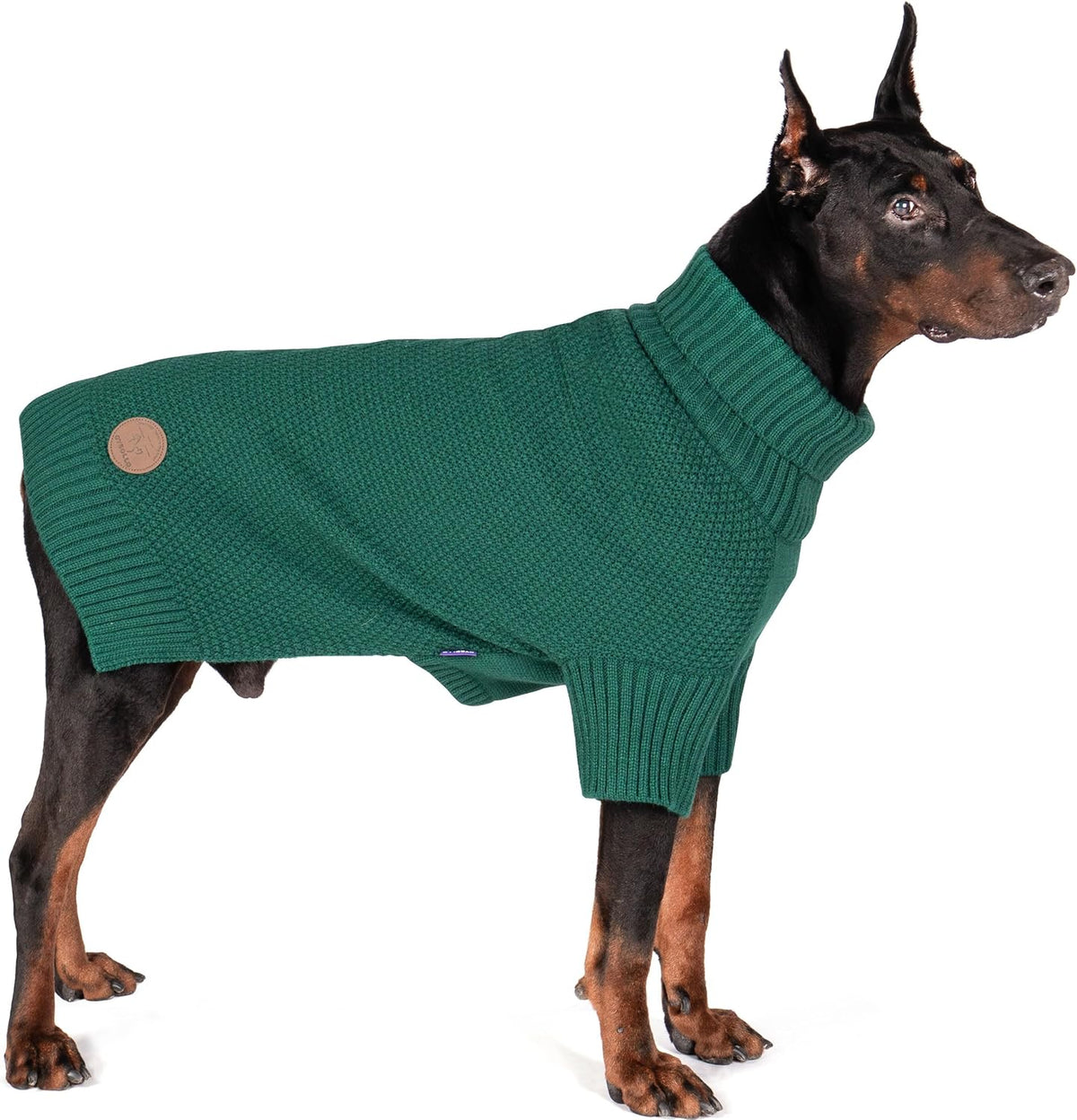 cyeollo Dog Sweater Pullover Turtleneck for Large Dogs, Classic Knitwear Fall Winter Cold Weather
