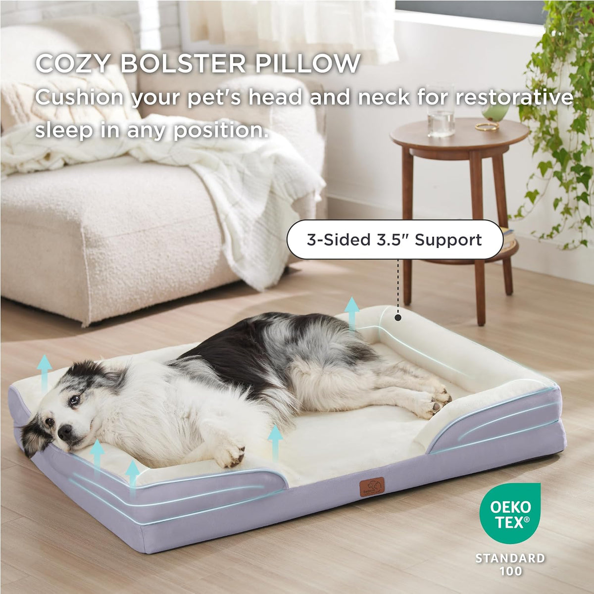 Bedsure XL Orthopedic Dog Bed for Extra Large Dogs - Washable XLarge Dog Cat Bed Waterproof
