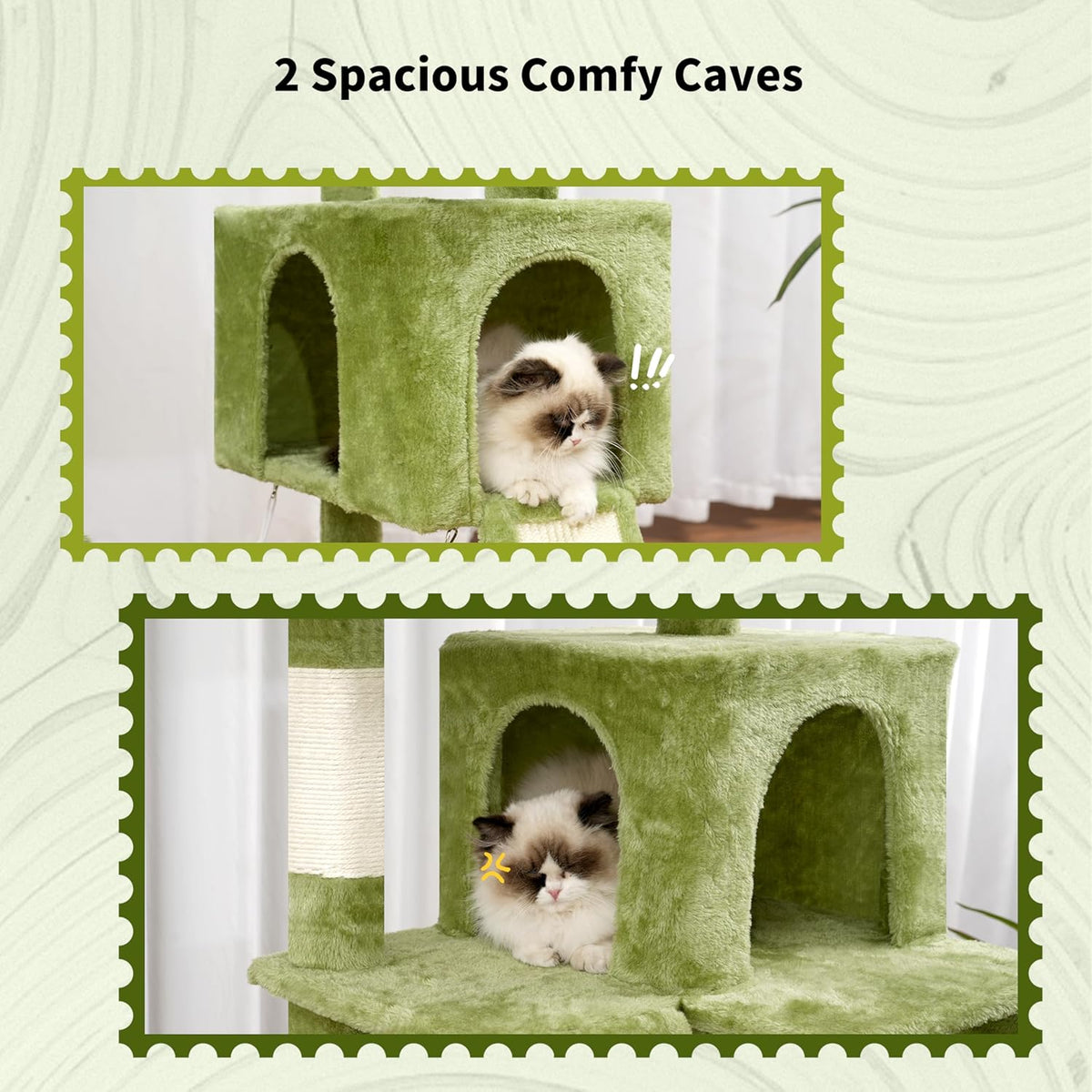 Cat Tree for Indoor Cats, 71'' (180cm) Multi-Level Cat Tower for Large Adult, Sturdy Cat Tree House