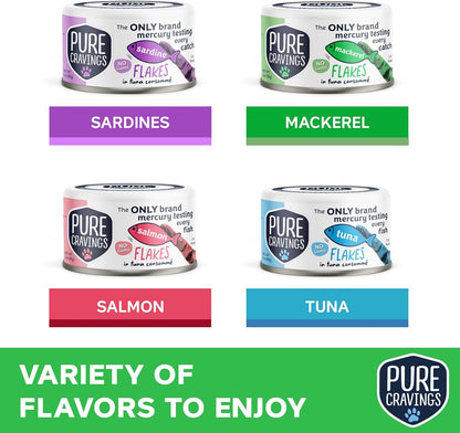 Flakes in Tuna Consommé, Canned Wet Cat Food Soup, 100% Mercury-Tested, Moist Can Fish, Grain-Free