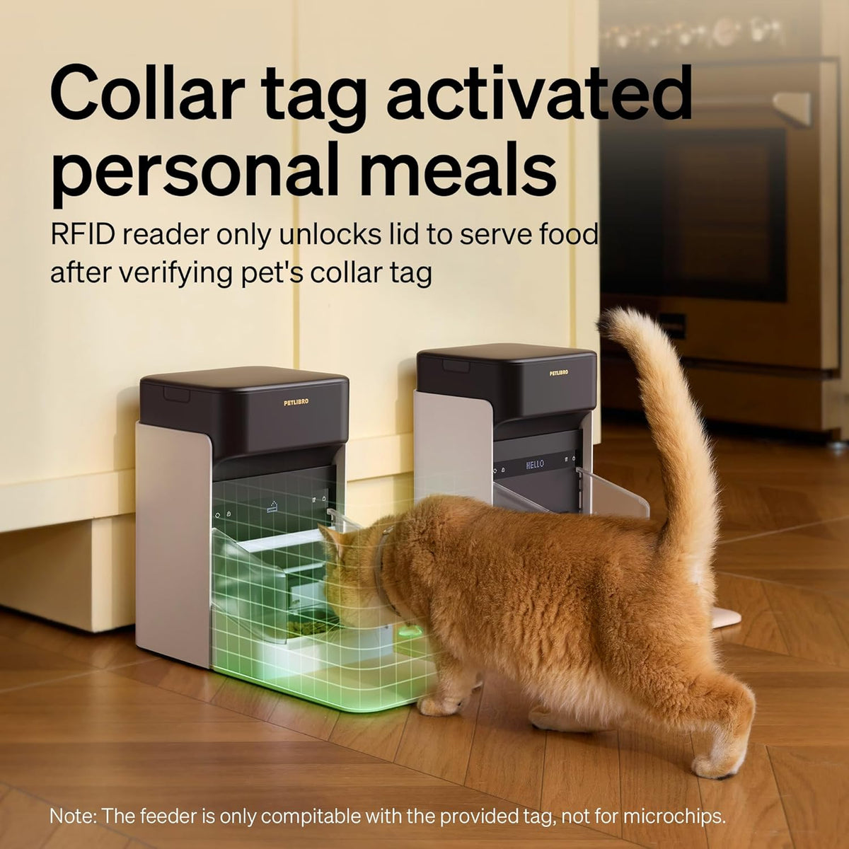 PETLIBRO RFID Automatic Cat Feeder, Collar Tag-Activated Personalized Meals, 5G&2.4G Wi-Fi