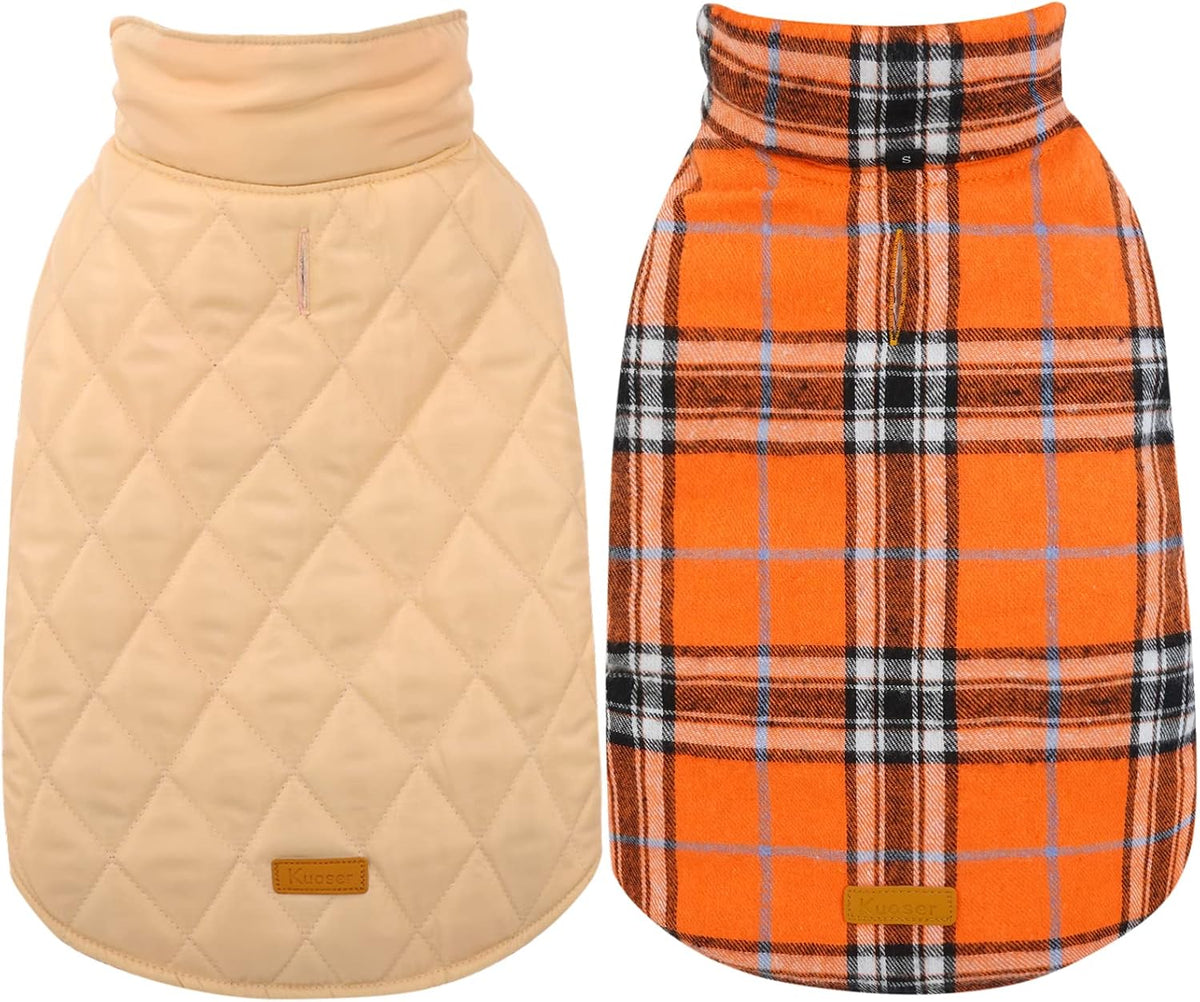 Kuoser Warm Dog Coat, Waterproof Dog Coats for X-Small Dogs, Adjustable Durable Doggie Winter