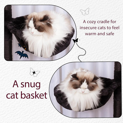 Hey-brother Cat Tree Tower, Scratching Posts with a Extended Part, Wide Platforms, Cozy Condos