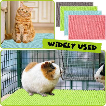 Barydat 8 Pcs Guinea Pig Cage Liner for Guinea Pig Cage Bedding Reusable Rabbit Mat Pad Washable