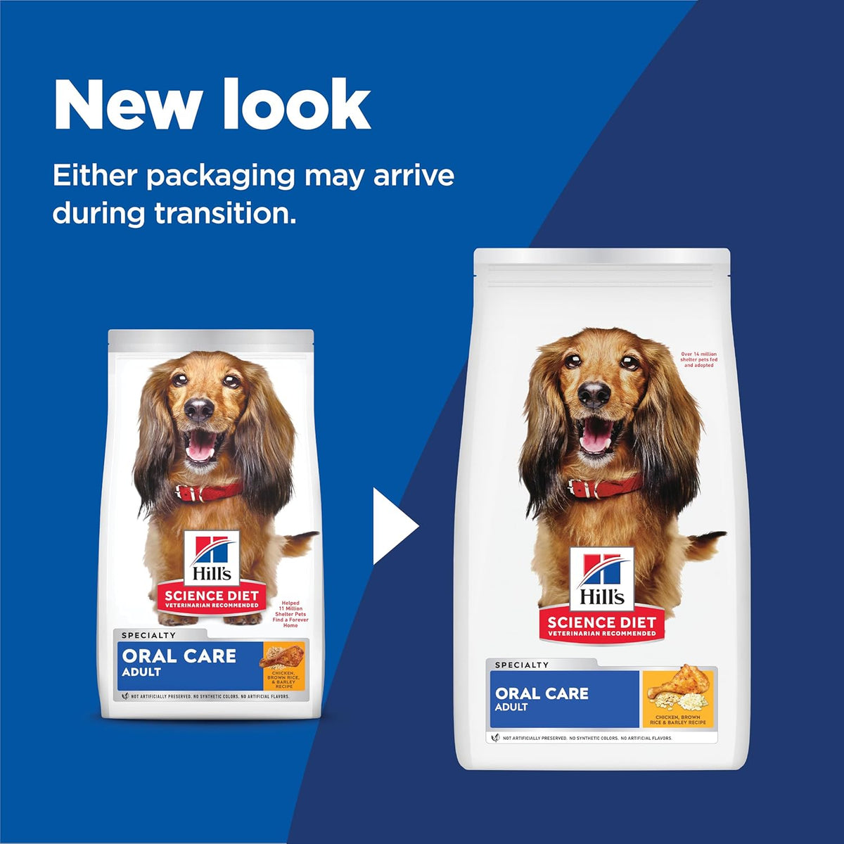 Hill's Science Diet Oral Care, Adult 1-6, Plaque & Tartar Buildup Support, Dry Dog Food, Chicken