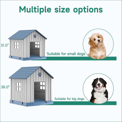 DRATO Dog House Indoor Outdoor for Small to Large Sized Dogs Indoor Outdoor Doghouse Puppy Shelter