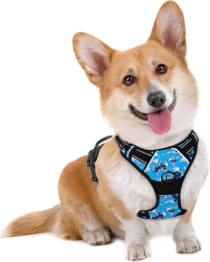 BARKBAY No Pull Dog Harness Large Step in Reflective Dog Harness with Front Clip and Easy Control