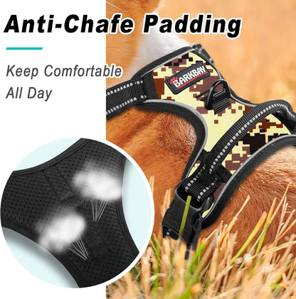 BARKBAY No Pull Dog Harness Large Step in Reflective Dog Harness with Front Clip and Easy Control