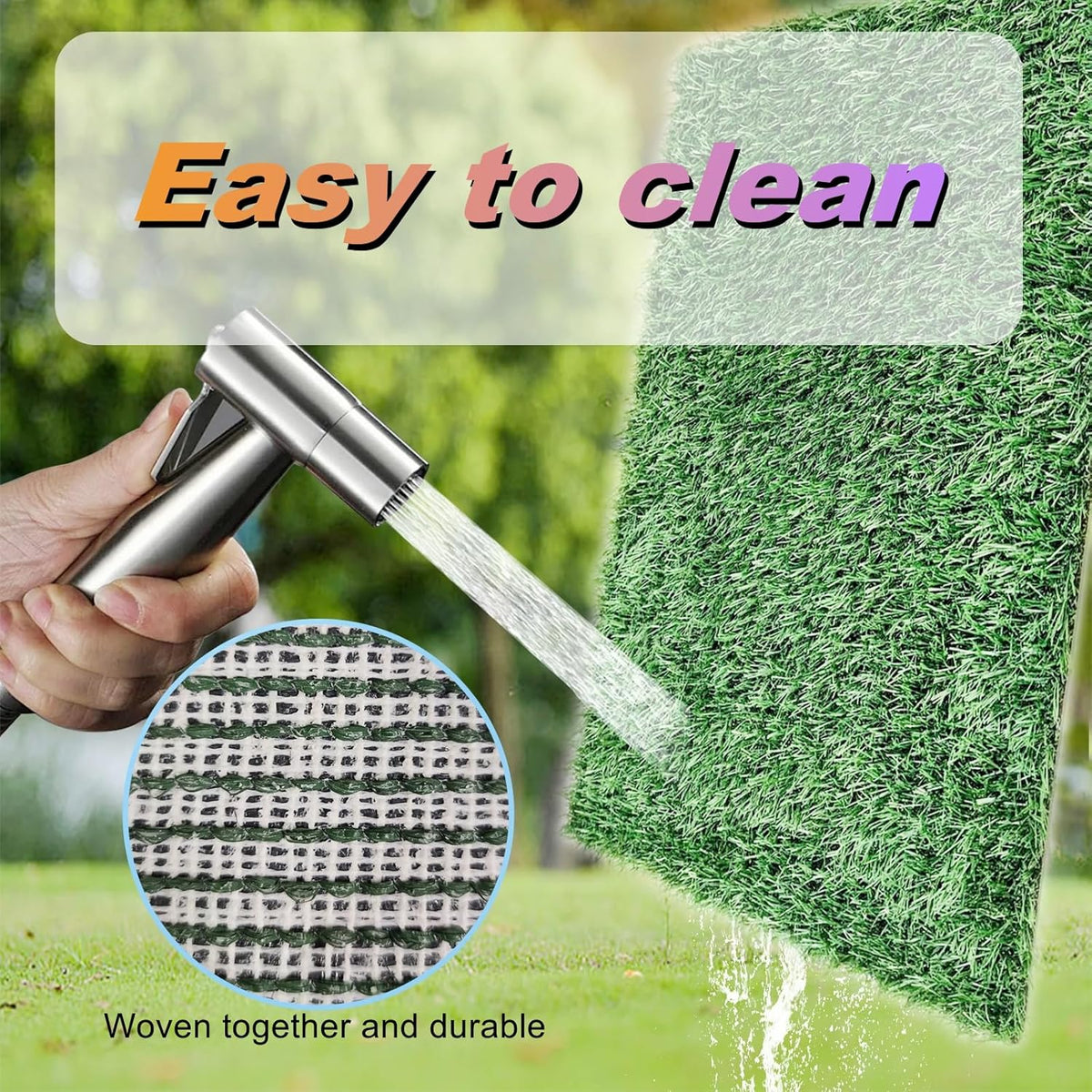 35"X22.6" Dog Grass Pad with Tray - Indoor/Outdoor Artificial Turf Potty Training Mat for Large