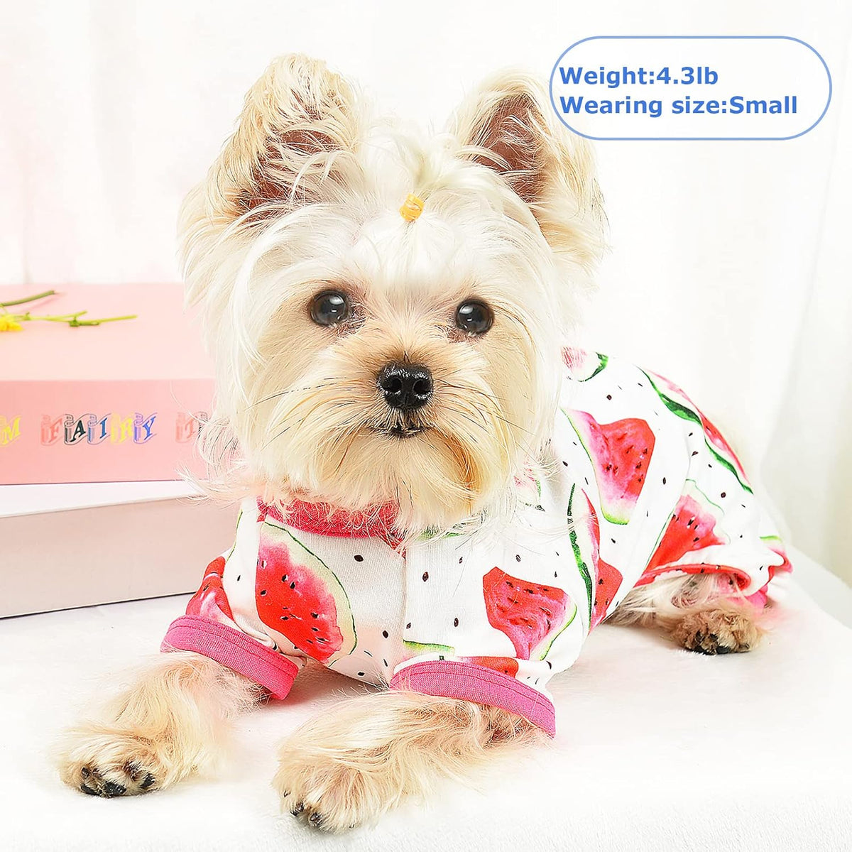 Dog Pajamas Psj for Small Dogs Clothes Puppy Onesies Outfits for Doggie Summer Fall Shirts Sleeper