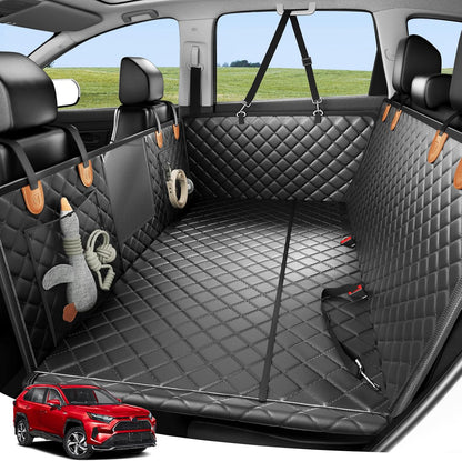 Zanch 2025 Upgraded Dog Car Seat Cover, 400 lbs Heavy Duty Hard Bottom, Waterproof & Anti-Scratch
