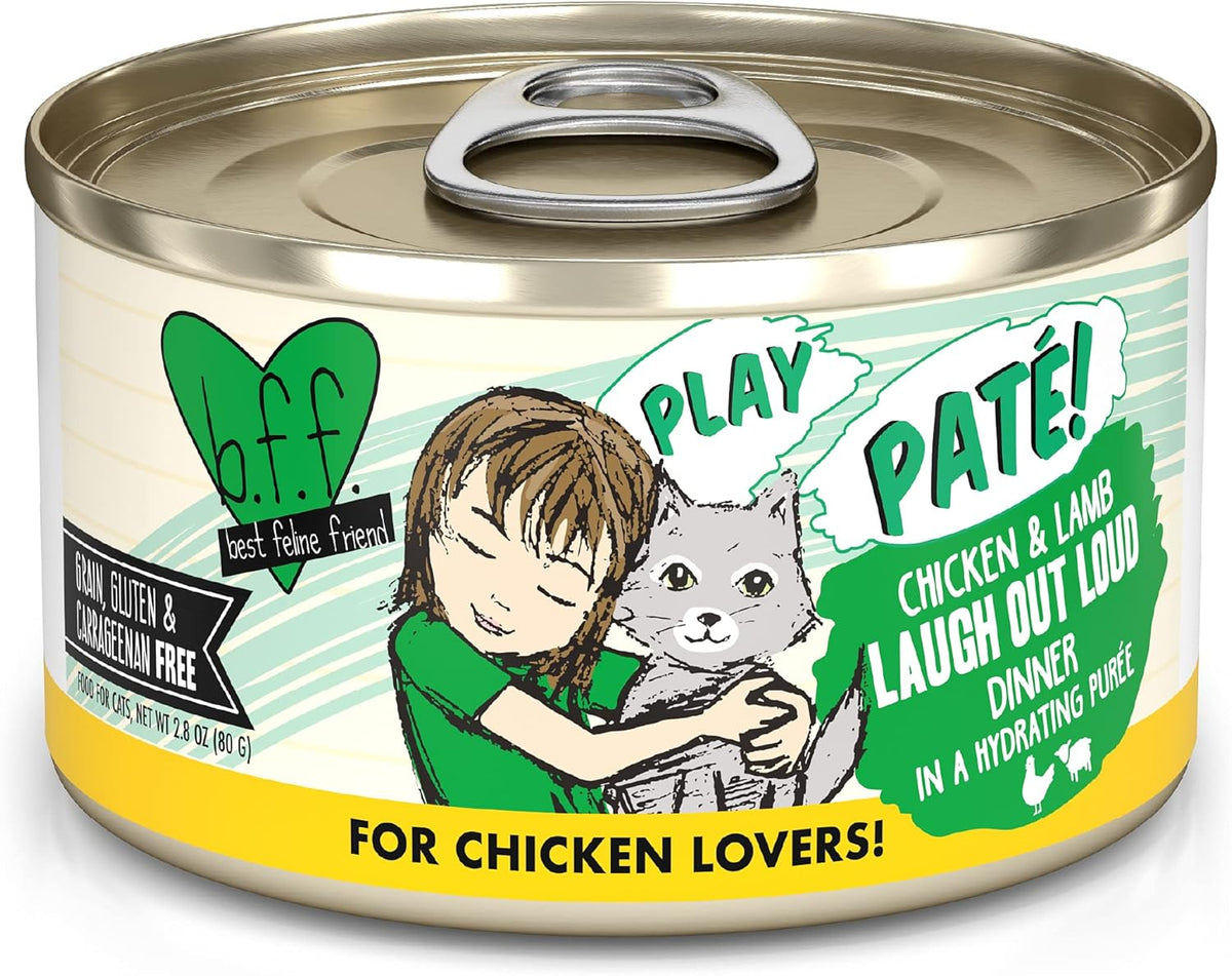 Weruva B.F.F. Play - Best Feline Friend Paté Lovers, Aw Yeah!, Chicken & Lamb Laugh Out Loud with