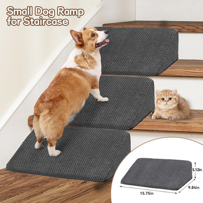Dog Stairs & Steps Ramps for High Beds 30 inches High Tall, LitaiL 6 Step Pet Stairs Steps for