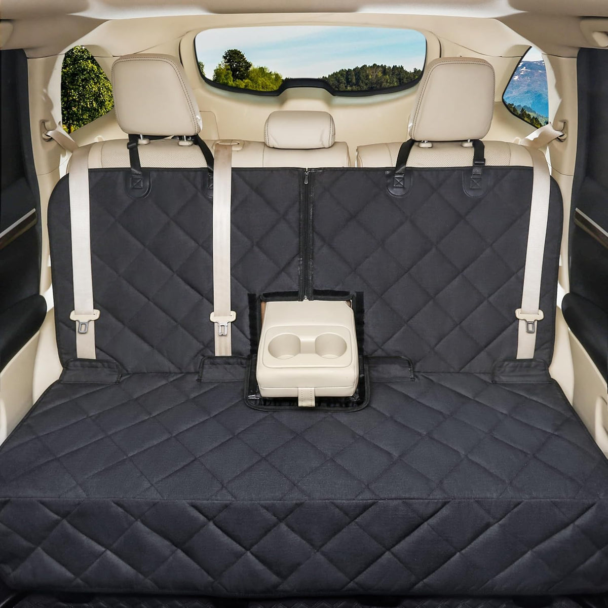 Bench Dog Car Seat Cover for Back Seat Waterproof Seat Covers Durable Scratch Proof Nonslip