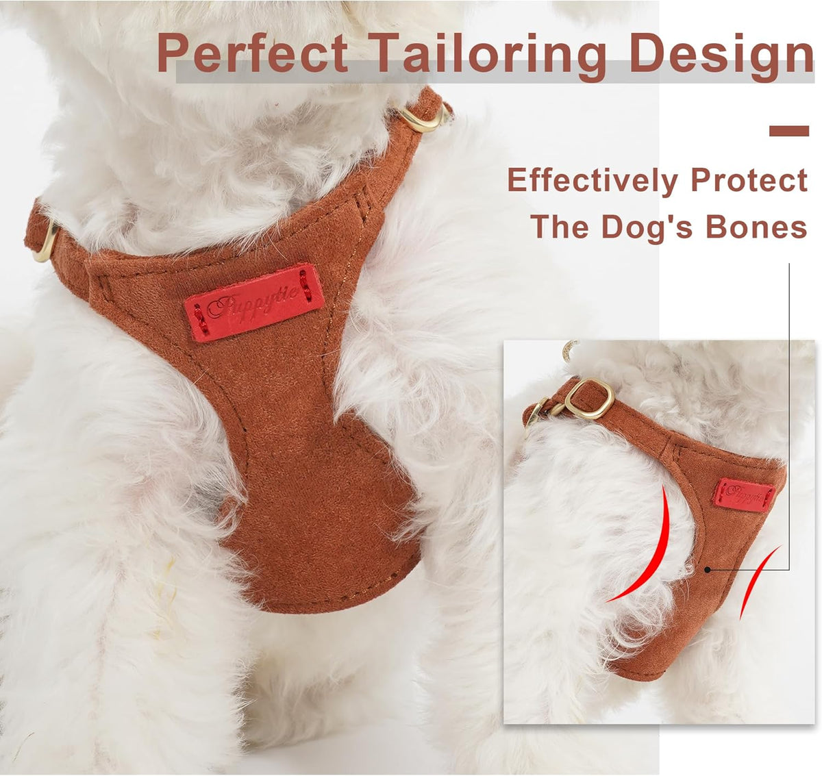 Puppytie No Pull Dog Harness with Multifunction Dog Leash,Soft Adjustable No Choke Escape Proof Pet
