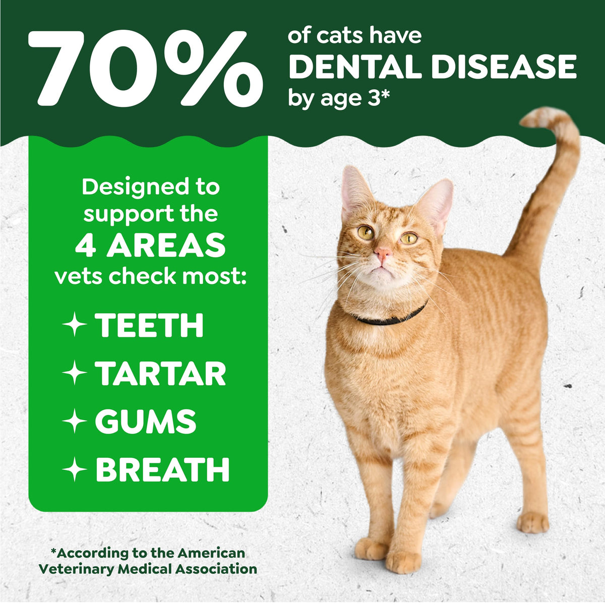 Greenies Feline Natural Crunchy Dental Cat Treats. Chosen for real quality, fits naturally into