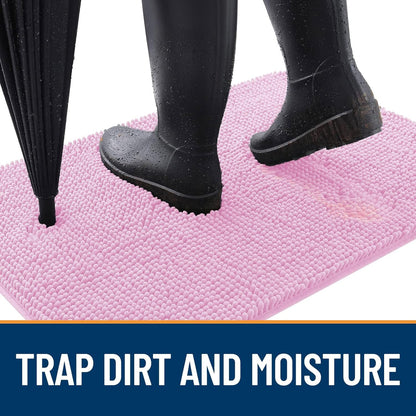 OLANLY Dog Door Mat for Muddy Paws 47x32, Absorbs Moisture and Dirt, Absorbent Non-Slip Washable