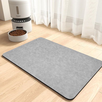 MontVoo-Absorbent Pet Feeding Mat-No Stains Pet Mat for Food and Water Bowl-Quick Dry Cat & Dog