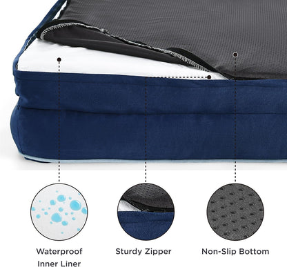 Bedsure XXL Orthopedic Dog Bed for Extra Large Dogs - Washable Giant Dog Cat Bed Waterproof
