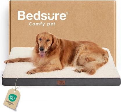 Bedsure XL Dog Beds Large Sized Dog -Orthopedic Flat Extra Large Pet Beds with Removable Washable
