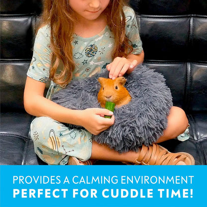 Paw Inspired Furr-O Burrowing Pet Bed with Zip-On Spandex and Fleece Bottoms for Guinea Pigs and