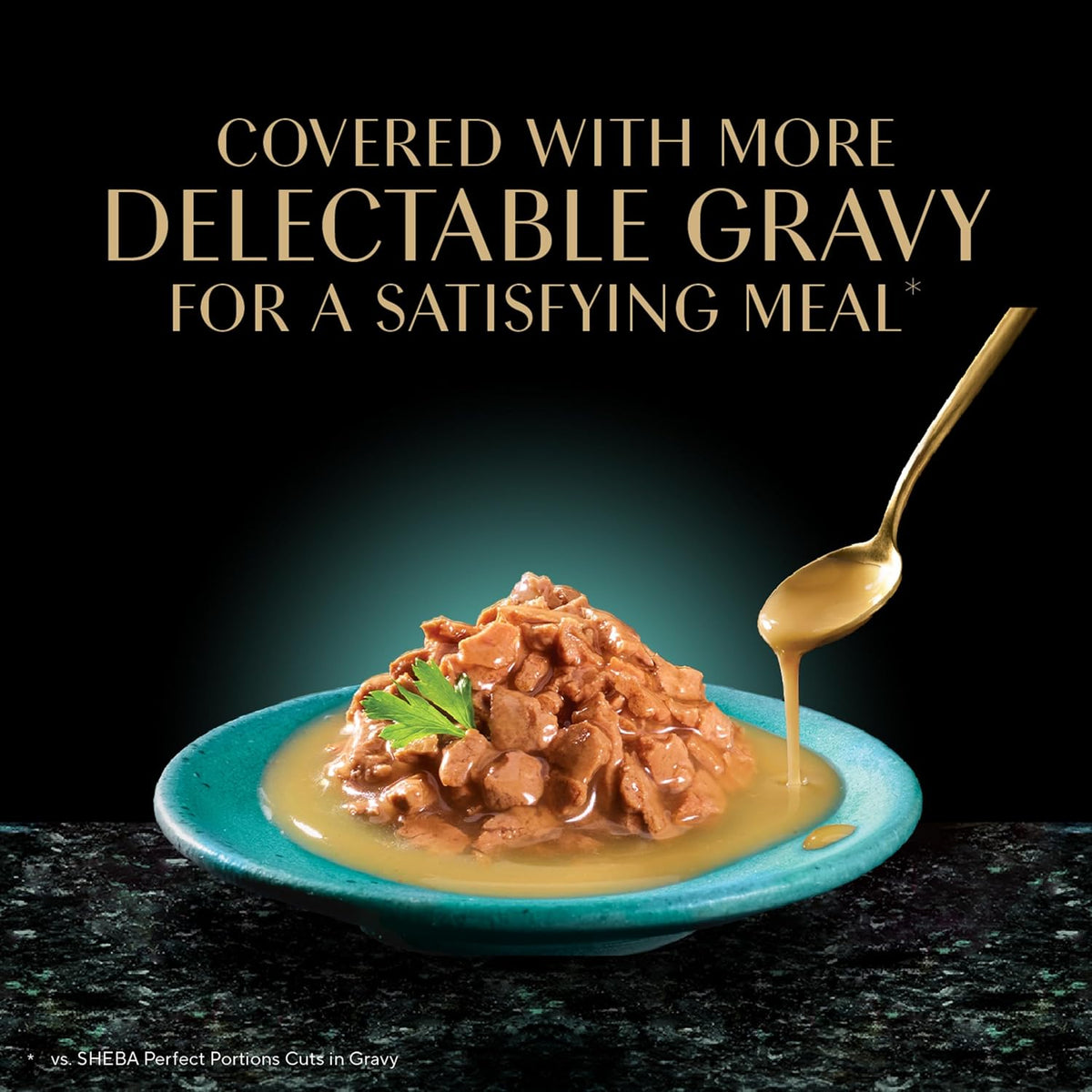 Sheba Gravy Indulgence Adult Wet Cat Food Whitefish Entree in Extra Gravy, 2.6 oz. Twin-Pack Trays