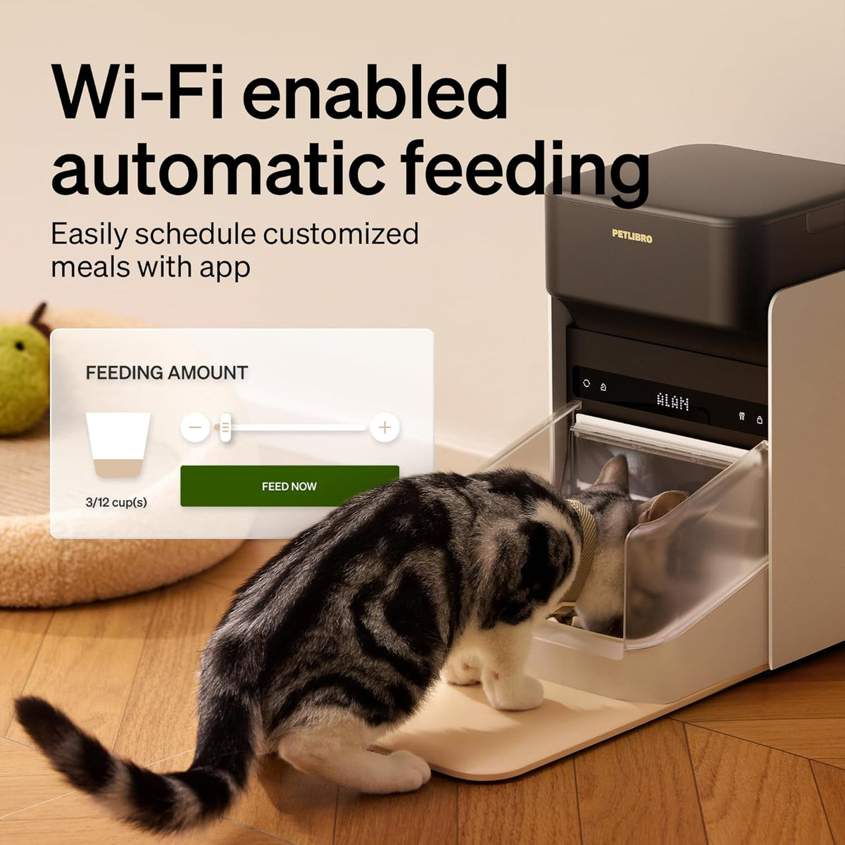 PETLIBRO RFID Automatic Cat Feeder, Collar Tag-Activated Personalized Meals, 5G&2.4G Wi-Fi