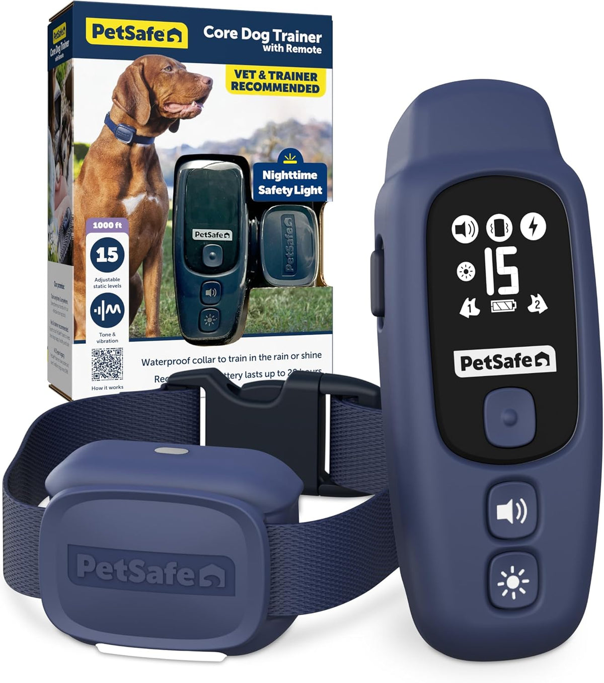 PetSafe Core Dog Trainer with Remote – Waterproof Training Collar – 1000 Foot Range – Tone