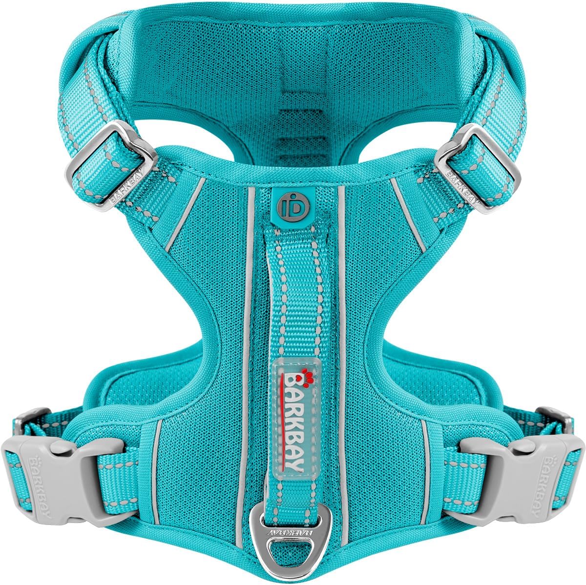 BARKBAY Dog Harness No Pull with ID Tag Pocket - Heavy Duty, Reflective, Easy Control for Large