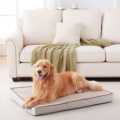 Orthopedic Memory Foam Dog Bed, Cooling Dog Beds for Extra Large Dogs -Waterproof Pet Bed for Crate