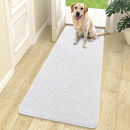 OLANLY Dog Door Mat for Muddy Paws 70x24, Absorbs Moisture and Dirt, Absorbent Non-Slip Washable