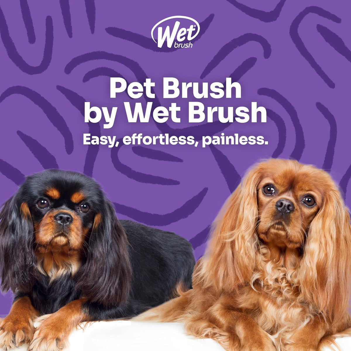 Wet Brush Pet Hair Brush, Large Dog Breed Detangler - Dog Camo, Multi - De-Shedding Comb and