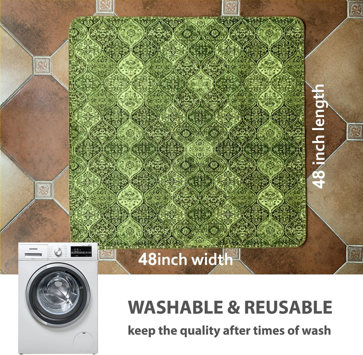 nunubaby Washable Pee Pads for Dogs, Stylish, Non-Slip and Leak-Proof Pee Pads. Reusable Potty Pads