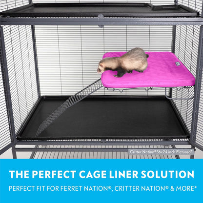 Paw Inspired Fitted Fleece Liner for Ferret Nation, Critter Nation Cage for Ferrets, Rats