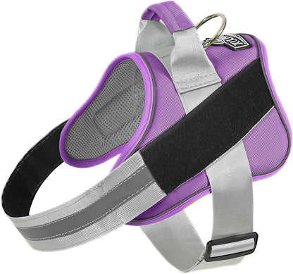 Bolux Dog Harness, No-Pull Reflective Dog Vest, Breathable Adjustable Pet Harness with Handle for